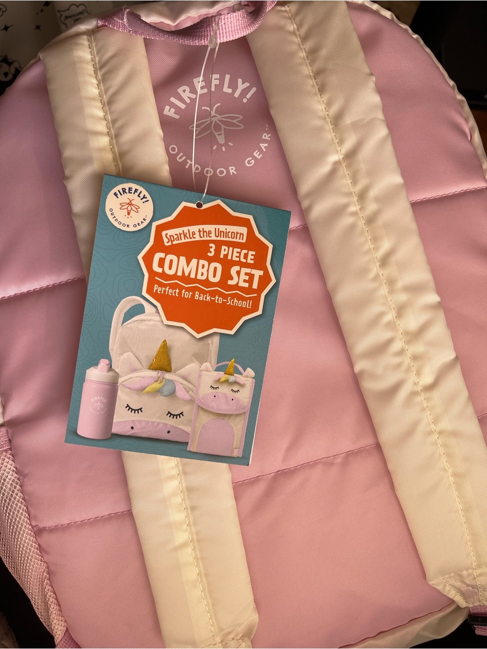 Firefly Sparkle the Unicorn Pink Kids Backpack Combo